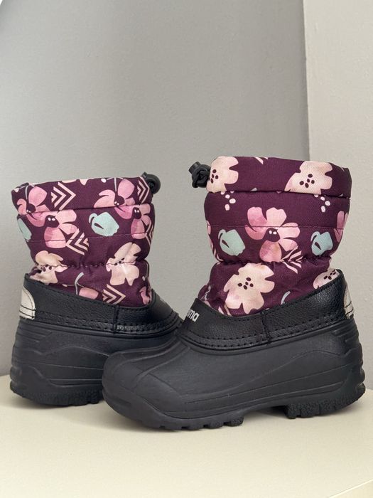 Дитячі зимові чоботи для дівчинки Reima Nefar темно-бордові
