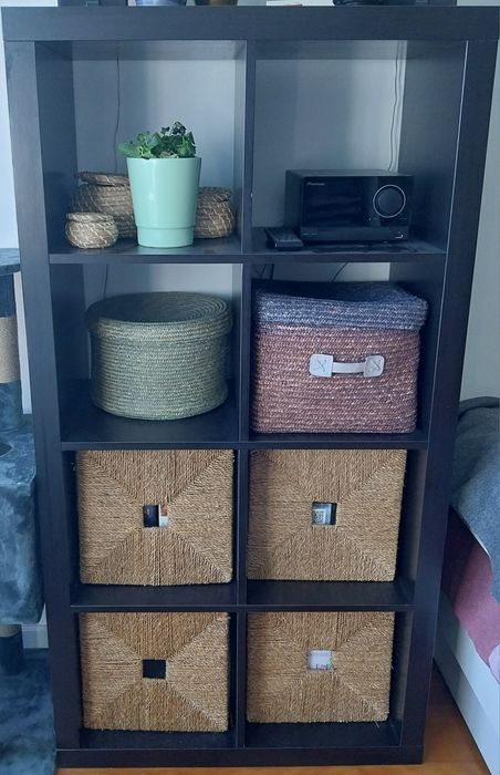 Estante IKEA preto/ castanho