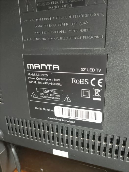 Telewizor Manta LED3205 32" – sprawny – 130 zł