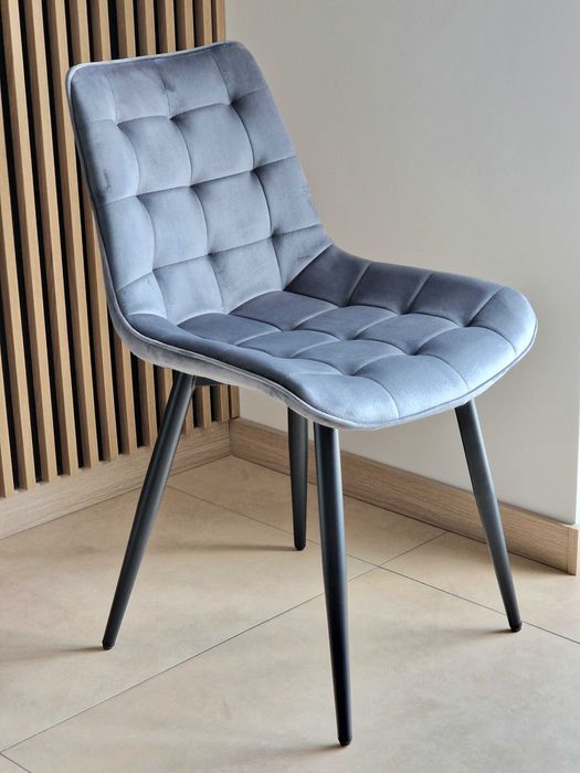 Welurowe krzesło tapicerowane do salonu i jadalni. Nowe. Wysyłka 24h