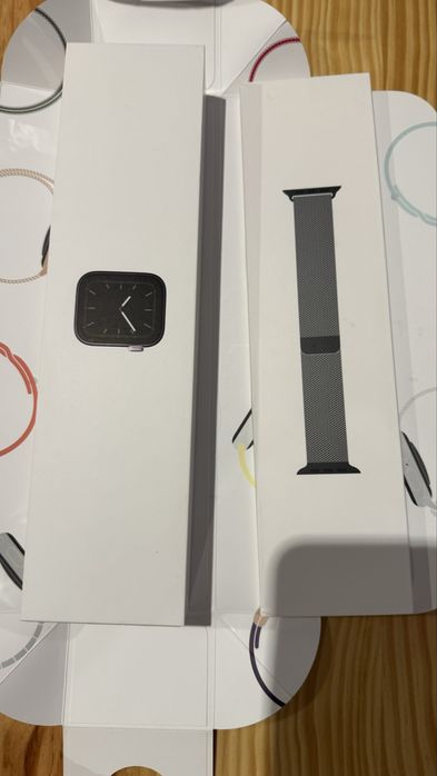 Apple watch 5 stainless inox preto