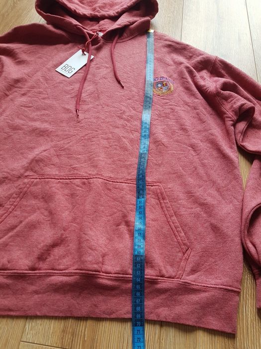 S 36 BDG Urban outfitters bluza damska kangurka z kapturem red