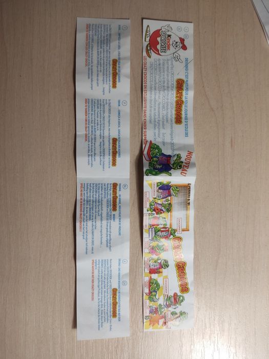 FERRERO Киндер сюрприз Серия Крокодилы учителя, 1993 г.