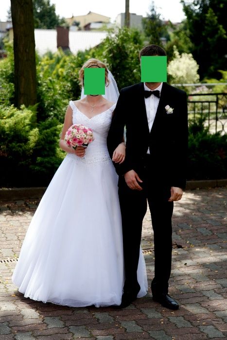 Suknia ślubna Sincerity 3712 kryształki Swarovskiego