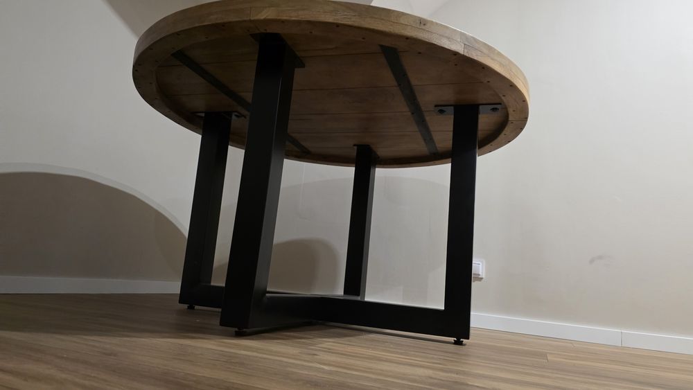 Stól okrągły drewniany mango 130cm