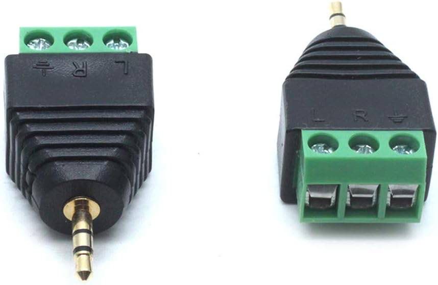 3x 2.5mm TRS jack wtyczka męska 3 piny + śrubokręt