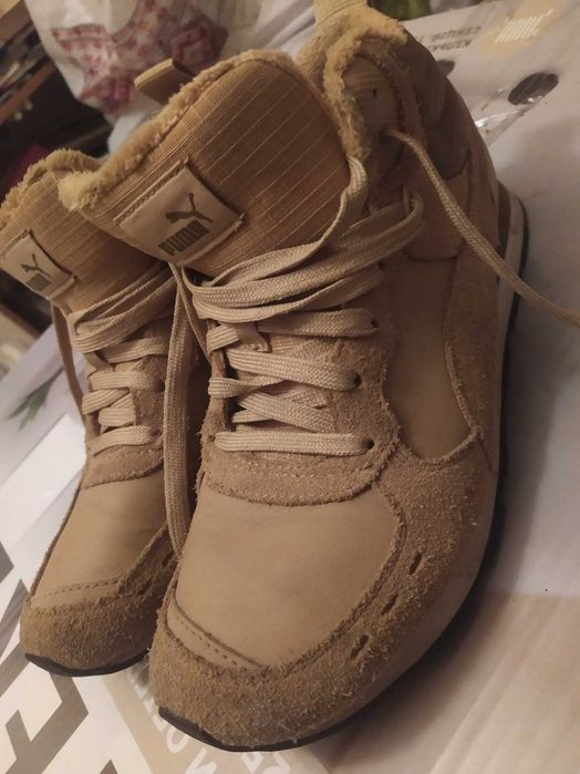 Зимові шкіряні кросівки PUMA 41 - 40.5 розмір устілка 26.5 см жіночі