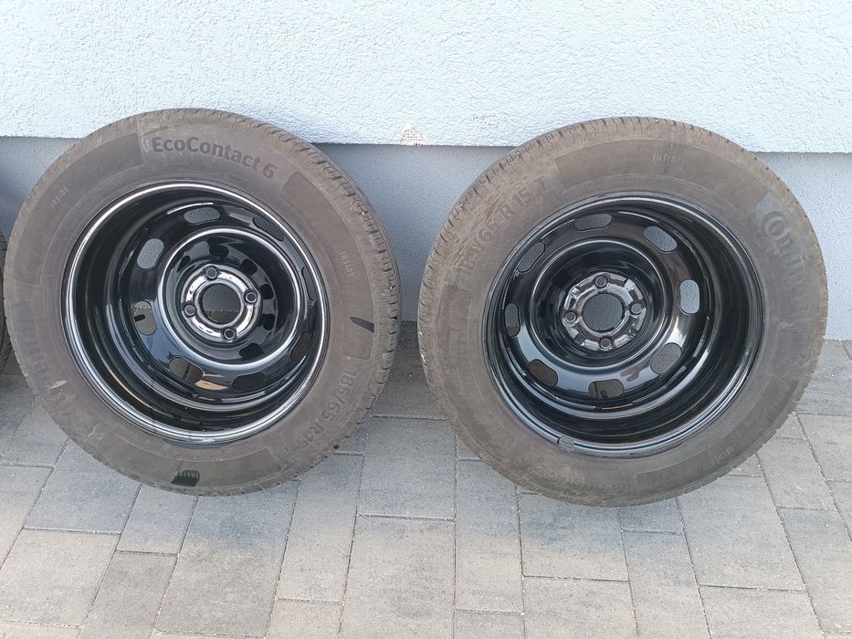 Koła felgi stalowe 4x108 +opony  185/65R15 Continental
