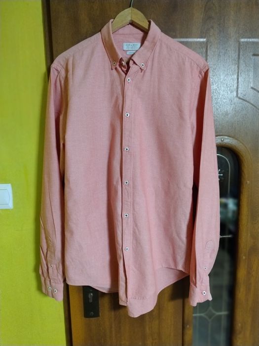 M Zara man koszula męska 100% bawełna długi rękaw