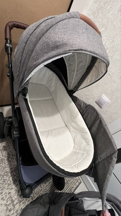 Коляска 2 в 1 Kinderkraft Prime Gray + Mommy Bag