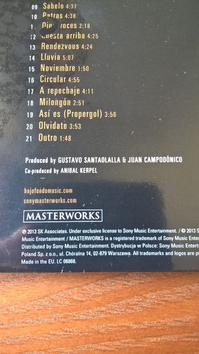 Bajofondo - Presente (portes Incluídos) NOVO na embalagem