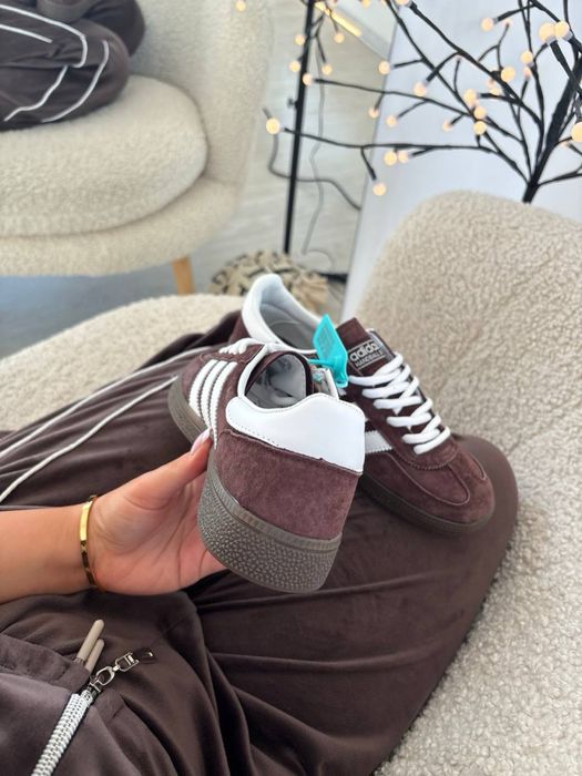 ‼️НОВИНКА‼️36-41 Adidas Spezial Handball Brown White samba sl 96