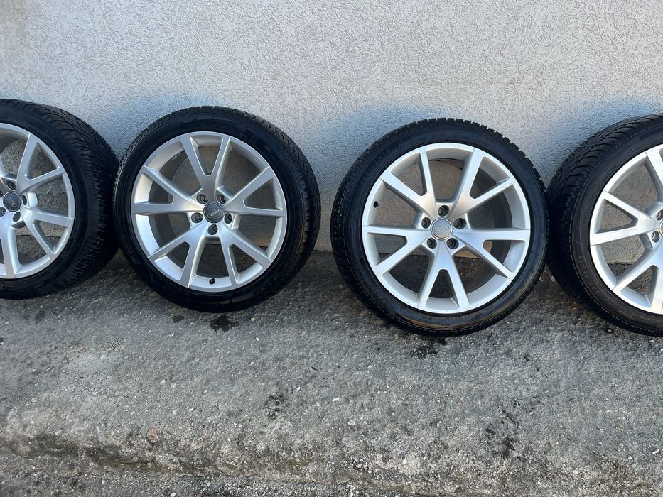 Kola alufelgi Ronal do Audi z oponami zimowymi