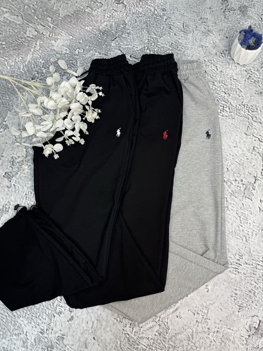 Штаны Polo Ralph Lauren черные мужские широкие штани Поло Ральф Лоурен