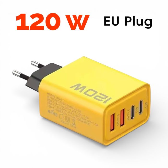 ‼️ Зарядний пристрій ‼️ 4 USB, 120Вт