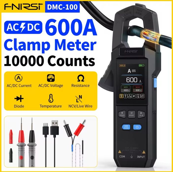 FNIRSI DMC-100 токоизмерительные клещи