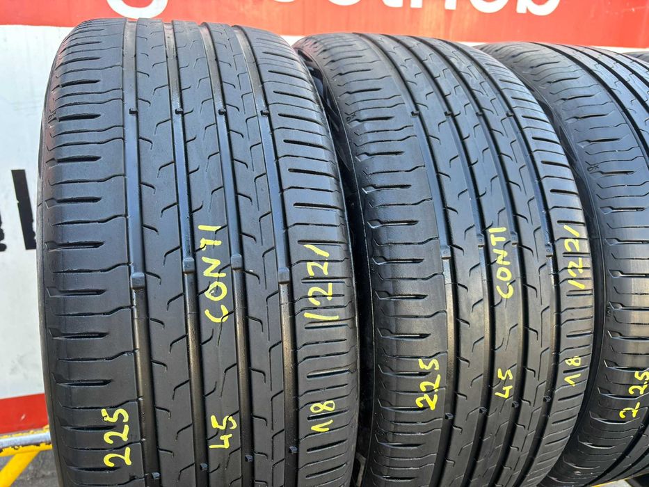 4X OPONY LETNIE 225/45R18 91W Continental EcoContact 6 MO 6MM 2020R