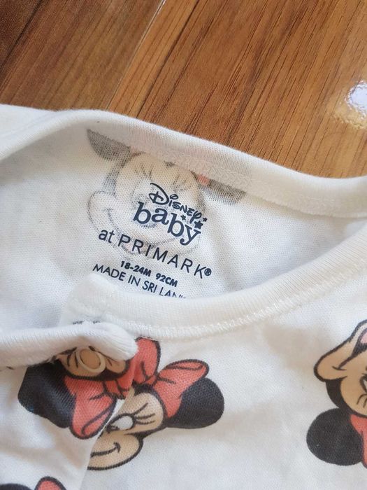Pajacyk Myszka Minnie Disney Baby Primark śpioszki kombinezon 92cm