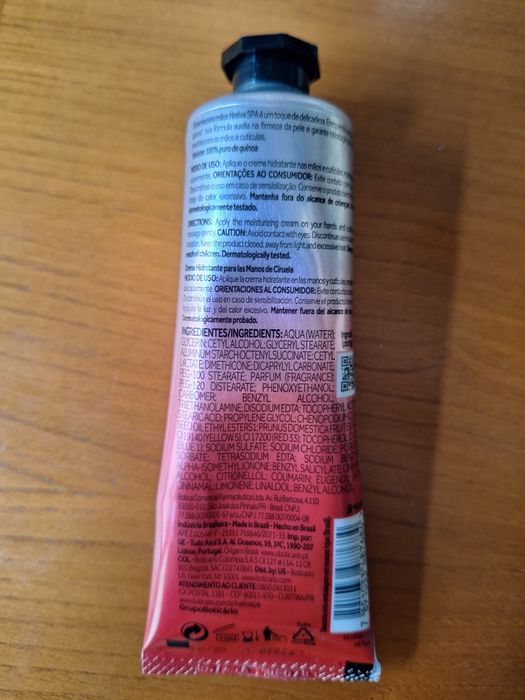 Creme Hidratante para Mãos Ameixa 75g Nativa Spa O Boticário