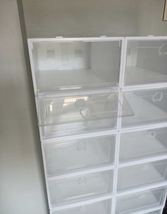 10x Pudełko na Buty Pojemnik Organizer Pudełko do Szafy Modułowe Nowe