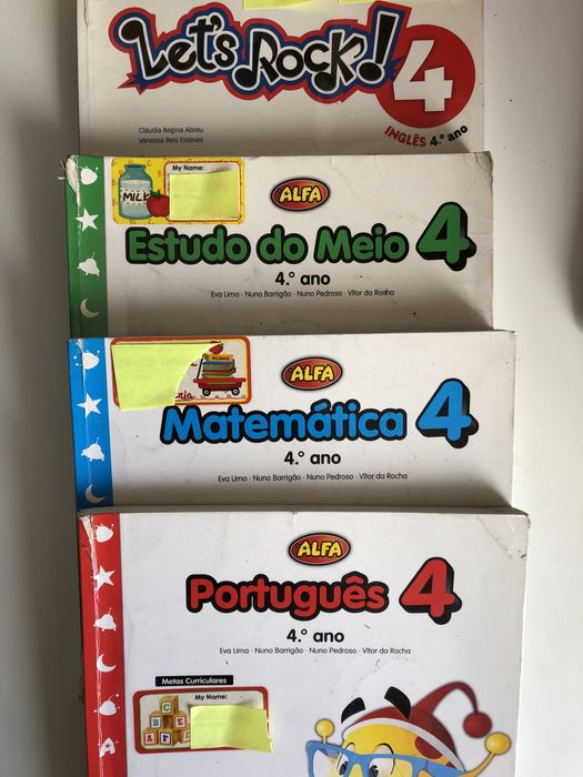 Manuais escolares e cadernos actividades 3° 4° 5° 6°