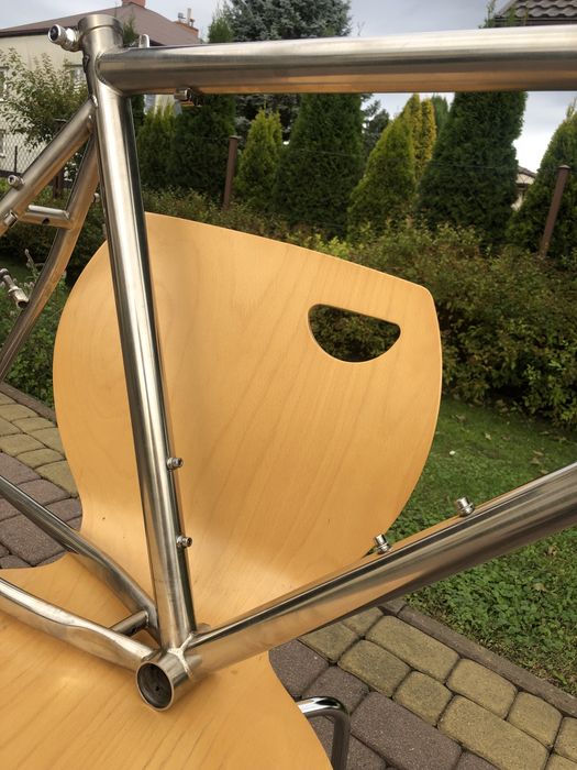 Rama rower retro xl 20,5” stal tytan v-brake 26” sztyca bbb bsp-20