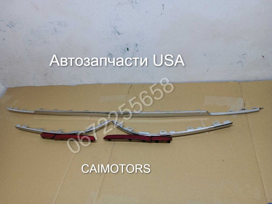 Хром молдинг никель заднего бампера двери отражатель катафот Tiguan