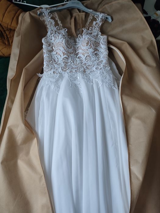 Suknia ślubna Gala Machiko 34-38 buty gratis