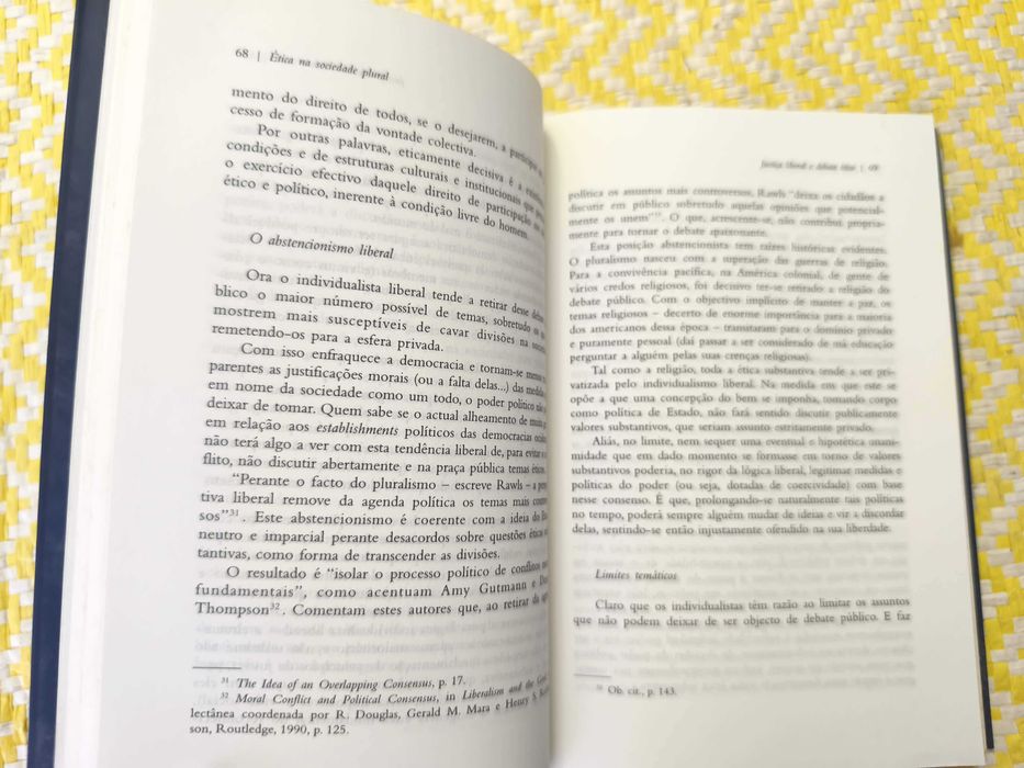 Ética na sociedade plural -de Francisco Sarsfield Cabral