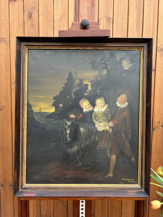 Obraz z dziećmi i koniem #9010 Stylowy Węgrów