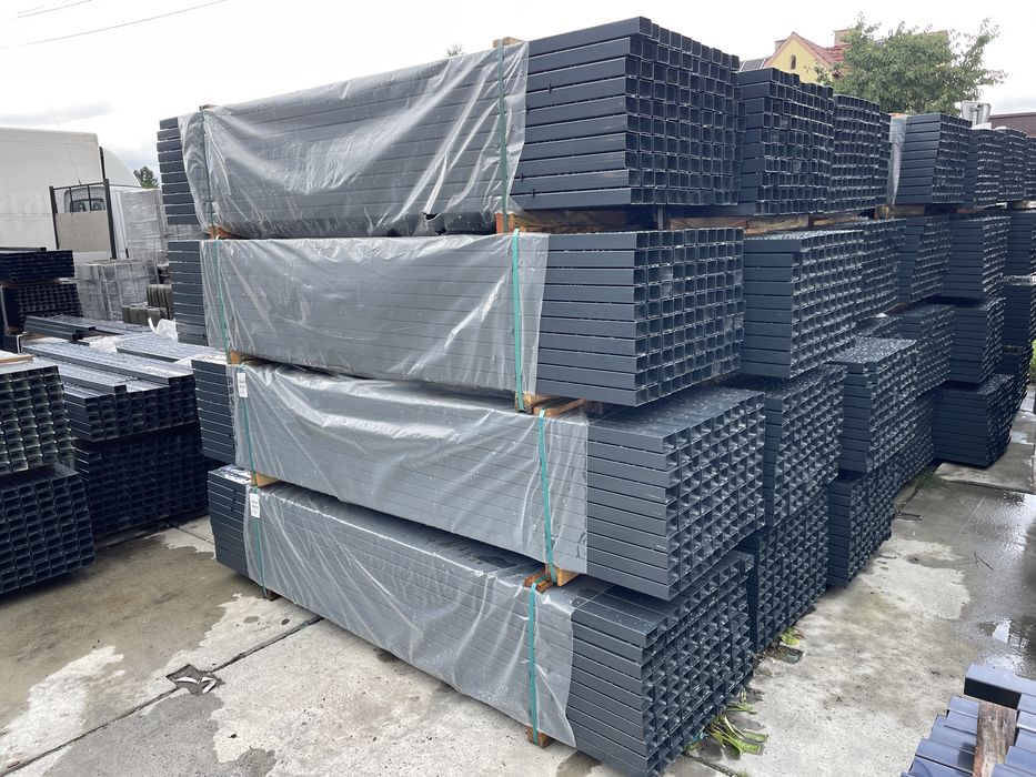 Słupki 60x40 2m PACZKA 100szt Grafit Antracyt  Czarny 200cm Zielone