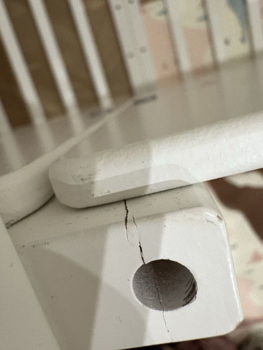 Łóżeczko niemowlęce Waldin 7w1 Owalne Białe