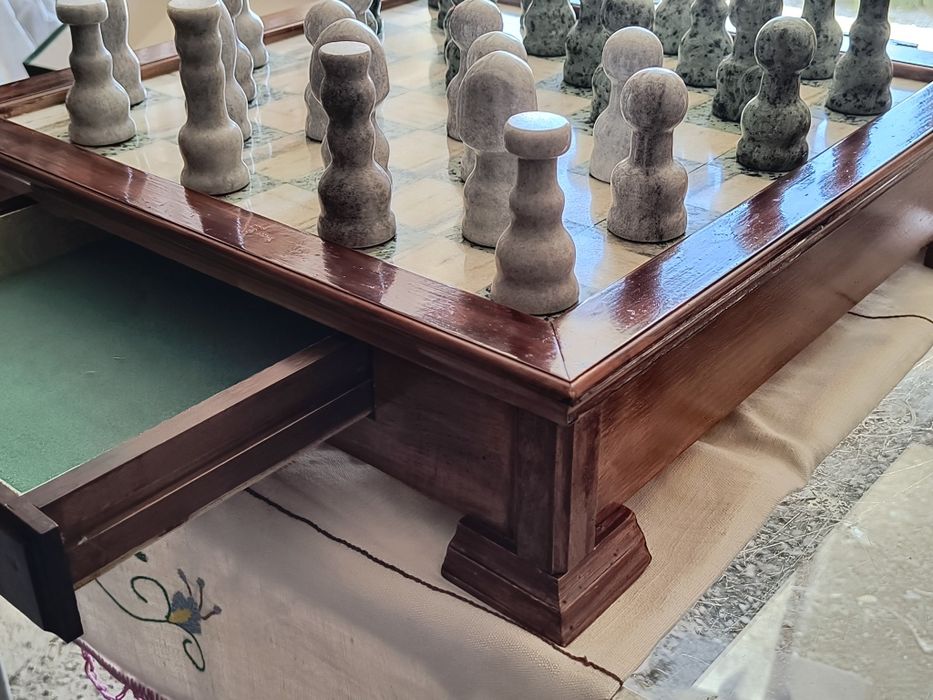 Szachy marmur ręczna robota