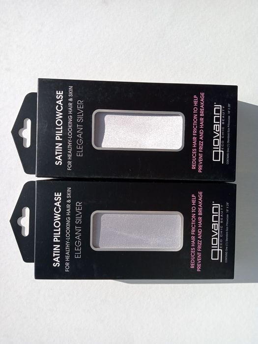 Атласная наволочка Giovanni 50 * 70 элегантное серебро в упаковке