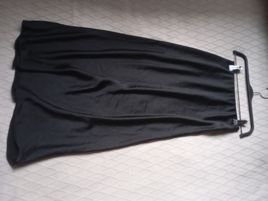 H&M XXS-XS elegancka długa satynowa spódnica midi maxi