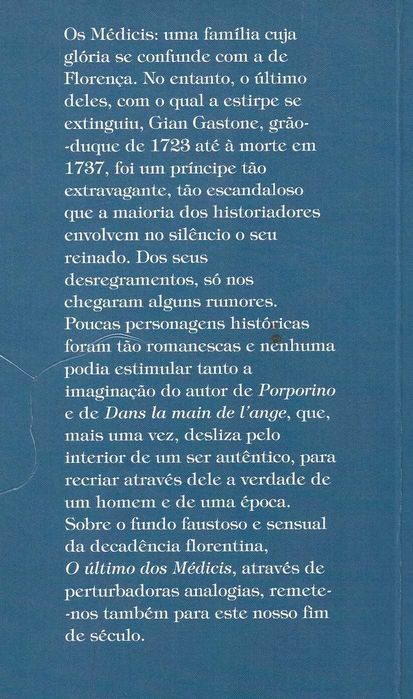 O Último dos Médicis, de Dominique Fernandez