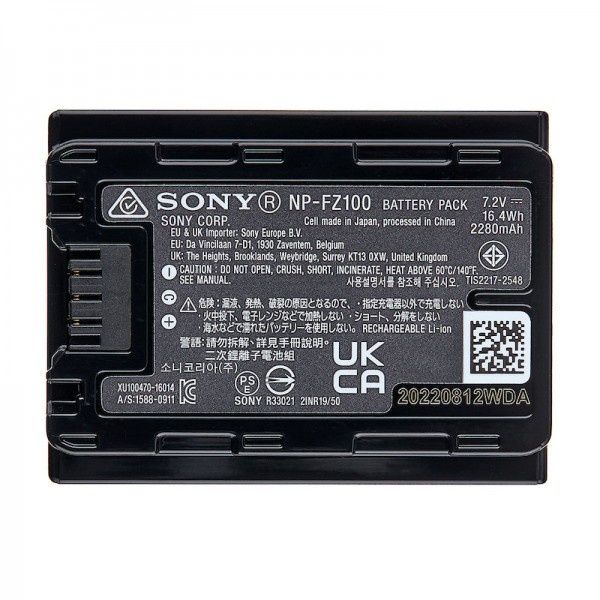 Sony NP-FZ100 для ZV-E10II,A6700,A7III,A7SIII,A7IV,7V,7C,A7CII,FX30.