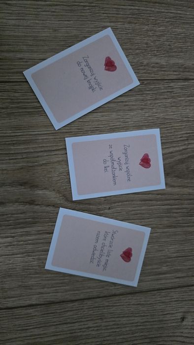 Karty "jak dbasz tak masz i randeczki z karteczki"