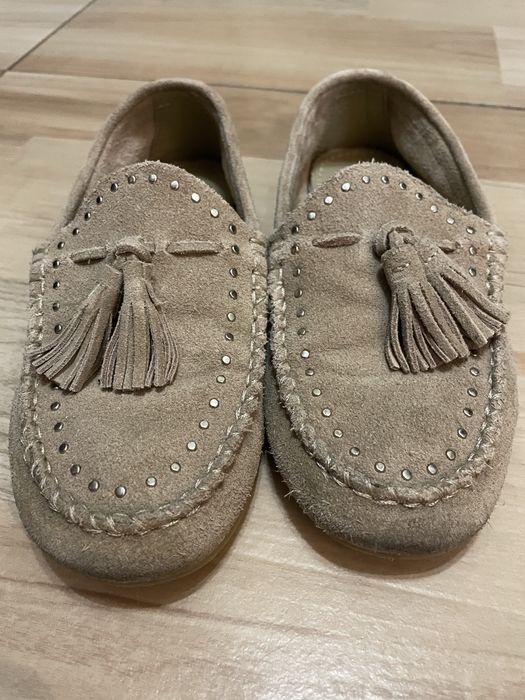 Лофери Zara дитячі натуральна замша розмір 32 (20,3 см)