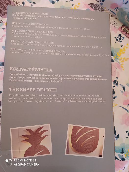 Ścienna dekoracja LED