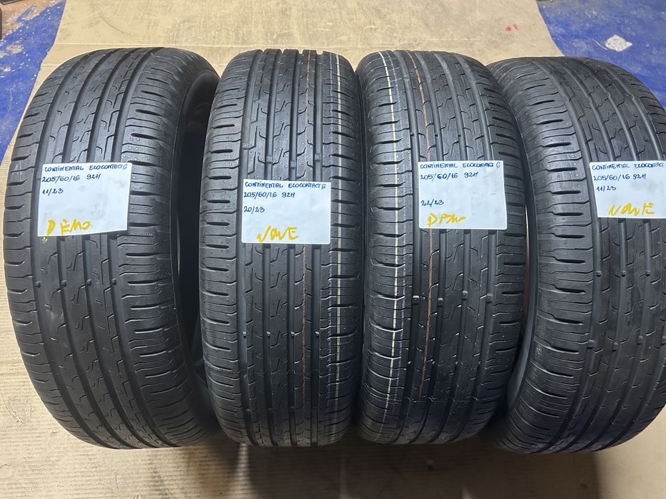 4x 205/60R16 92H CONTINENTAL ECOCONTACT 6 opona letnie DEMO 2023