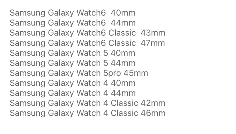 Braceletes Samsung Galaxy Watch 6/5/4 novas