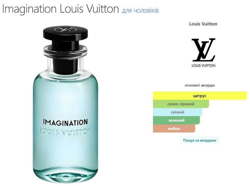Imagination, Louis Vuitton, Eau de Parfum, парфуми, духи.