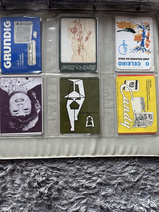 Lote com 200 calendarios anos 80