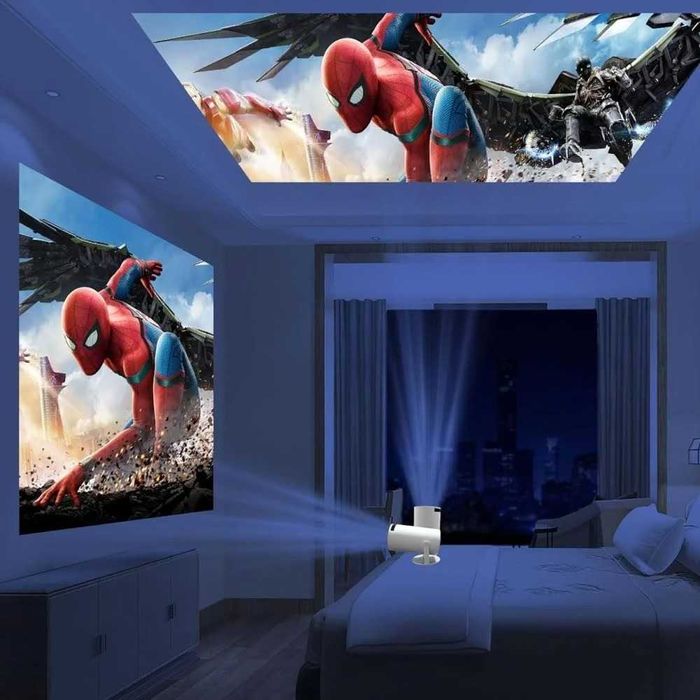 Проектор HY-300 с wifi bluetooth пульт Android 11 домашний кинотеатр