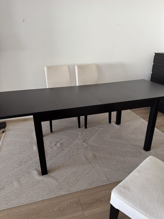 Conjunto de jantar IKEA – BJURSTA + 4 cadeiras HENRIKSDAL