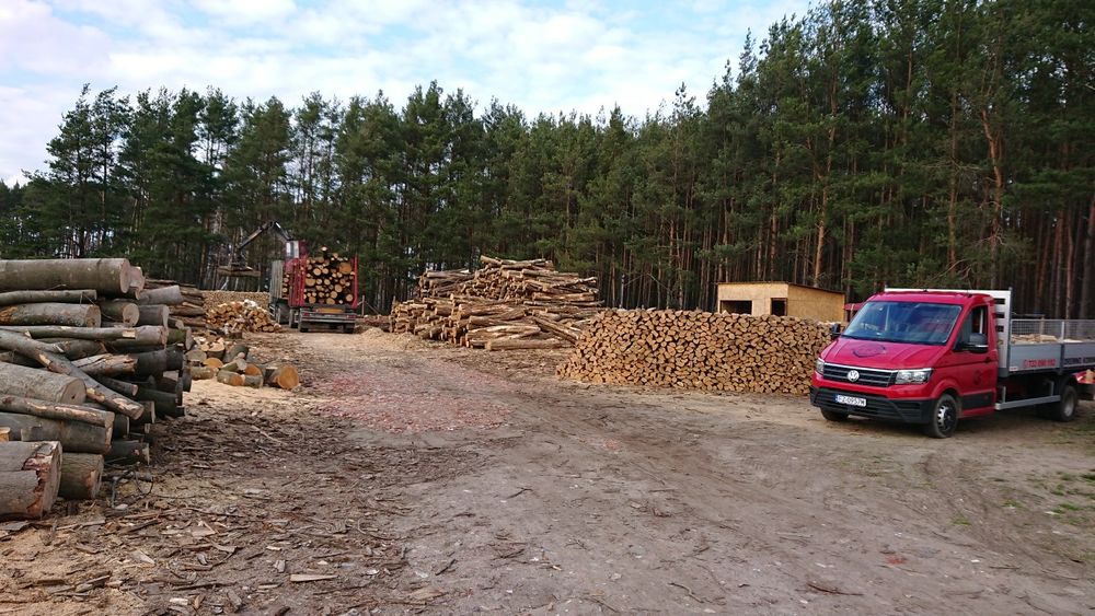 DREWNO KOMINKOWE Żary. Sezonowane Dąb Buk Grab opałowe Transport