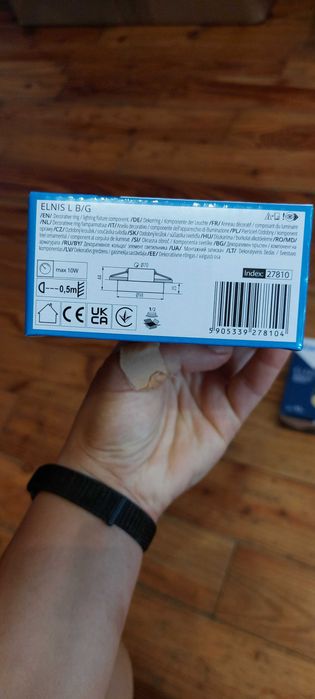 Oprawa punktowa sufitowa oczko czarno złota Kanlux