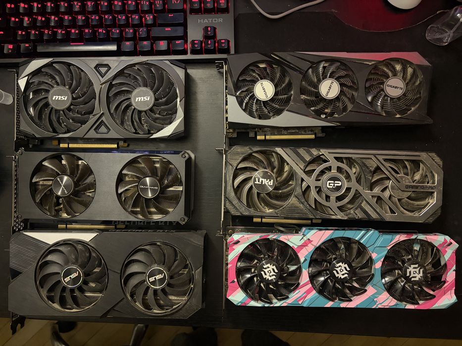 ЛОТ Живих Відкокарт Nvidia RTX 3060 TI 8GB