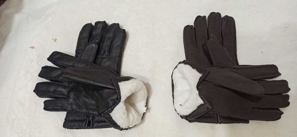 Чоловічі зимові шкіряні перчатки - рукавиці . Різні розміри ! НОВІ !